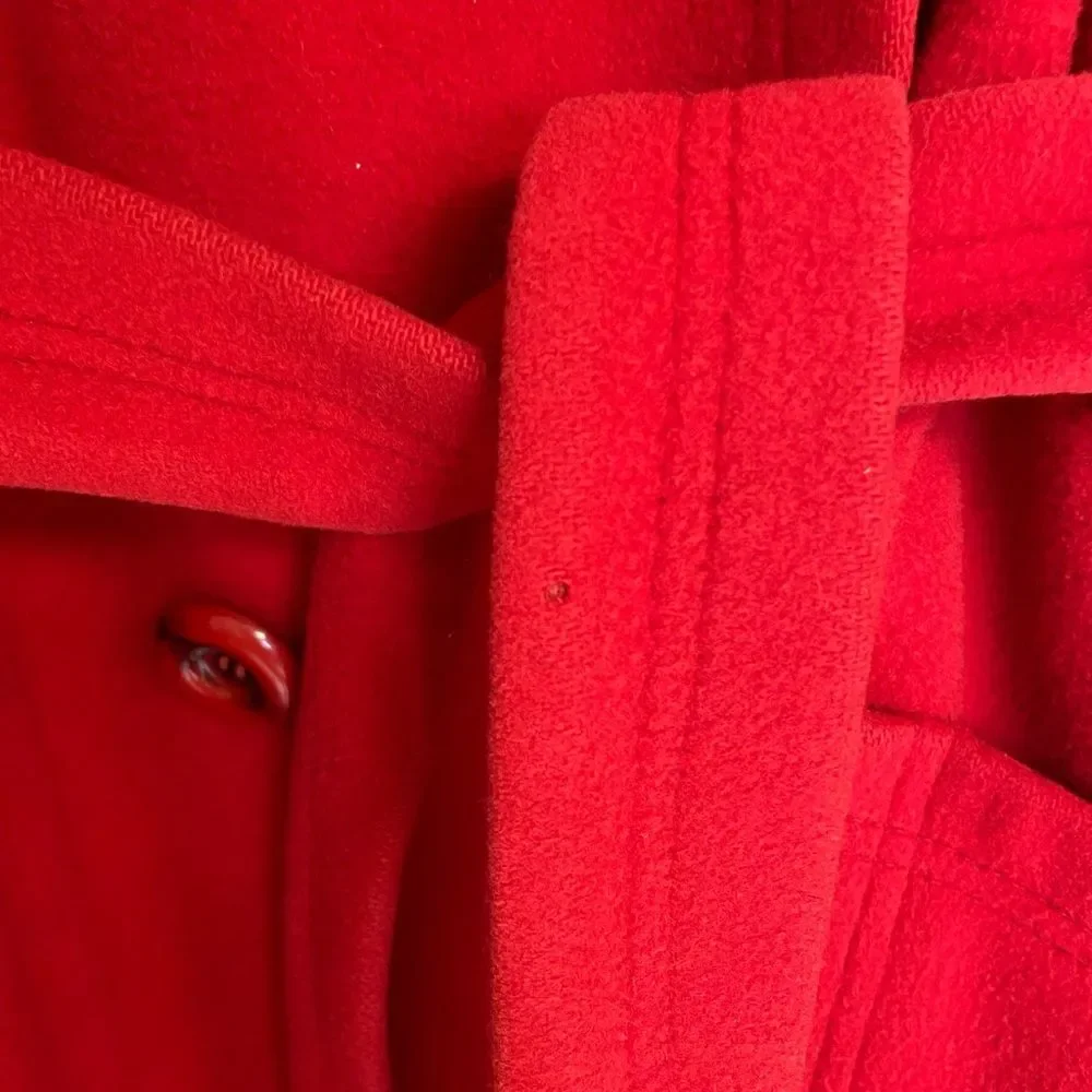 Vintage 70s Rosewin red peacoat size S/M